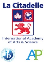 A logo for the international academy of arts and science.