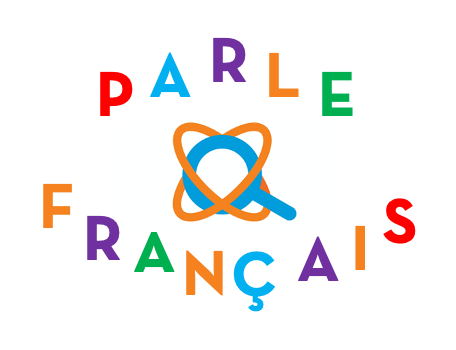 A colorful logo for parle francais