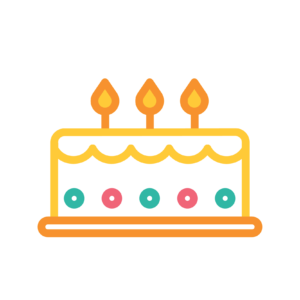 A cake with candles on it is shown in an image.